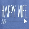 thumbnail image 6 of Wild Bobby, Happy Life Happy Wife Valentines Day Outfit His and Hers Matching Couples Crewneck Sweatshirts, Vintage Heather Blue, Mens L-Womens L, 6 of 6