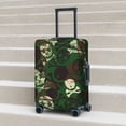 thumbnail image 6 of Fuzoiu Camouflage Skull Print Suitcase Cover,Washable Luggage Covers for Suitcase,Elastic Luggage Protector Cover,Scratch Resistant Travel Suitcase Covers-X-Large, 6 of 7