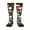 2 Black-1, variant on Easter Egg print thigh-high socks, crafted for both men and women with a stretchy, high-opaque design perfect for daily wear
