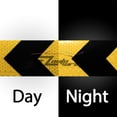 thumbnail image 2 of 120ft Night Reflective Safety Tape Warning Caution Adhesive Conspicuity Arrow Checker Marking Decal Sticker Roll Film Truck RV Trailer Boat ATV Construction Indoor Outdoor, 2 of 2