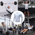 thumbnail image 4 of Compression Shirt Men Feel the Power of Confidence Energy Strength Slimming Body Shaper Shirt Crewneck Workout Shirts Tummy Control Undershirts,White XL, 4 of 7
