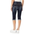 thumbnail image 3 of WallFlower Women's Luscious Curvy 17" Capri Mid-Rise Insta Stretch Juniors, 3 of 7