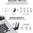 thumbnail image 3 of USB WiFi 6 Adapter, 900Mbps Dual Band 2.4G/5G Wireless Network Adapter with 4 Antennas, Supports MU-MIMO Technology, Driver-free, Plug-and-Play Ultra-Low Latency for Windows 7/8/10/11 Desktop Laptop, 3 of 6