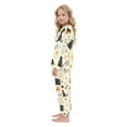 thumbnail image 4 of Fluffy Pajamas Set Fuzzy Winter Warm Pj Sets Pullover Tops and Long Pants White Cat and Black Cat X-Small, 4 of 8