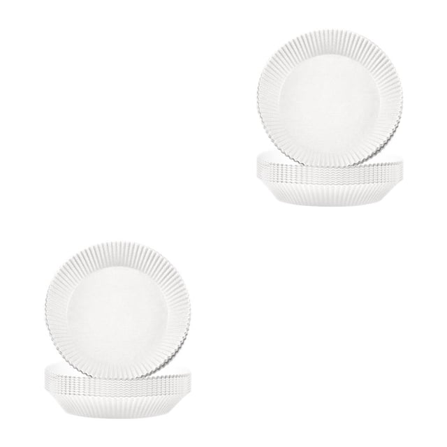 Matsuzay Revestimientos de papel para freidora de aire de 50 piezas, antiadherentes, a prueba de grasa, hojas para galletas, alfombrillas, accesorios de Blanco 2piezas Matsuzay CBP162328