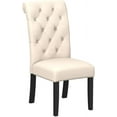 thumbnail image 4 of Upholstered Dining Chairs Set of 2, High Seat Back Dining Chair with Solid Wood Legs, 4 of 5