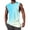 Light Blue, variant on Men's Gradient Tank Tops Quick Dry Workout Muscle Gym Sleeveless Shirts UPF 50 Sun Protection Running Beach Summer Swim Shirts White
