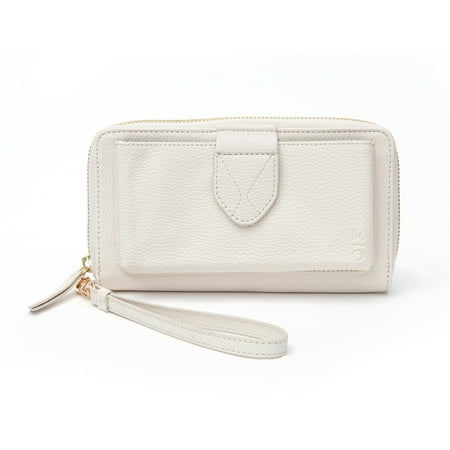 Motile Commuter Wallet with 3,000 Mah Qi Certified Wireless Powerbank, Bone