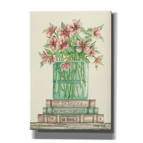 Epic Graffiti 'Book Bouquet I' by Cindy Jacobs, Canvas Wall Art, 18"x26"