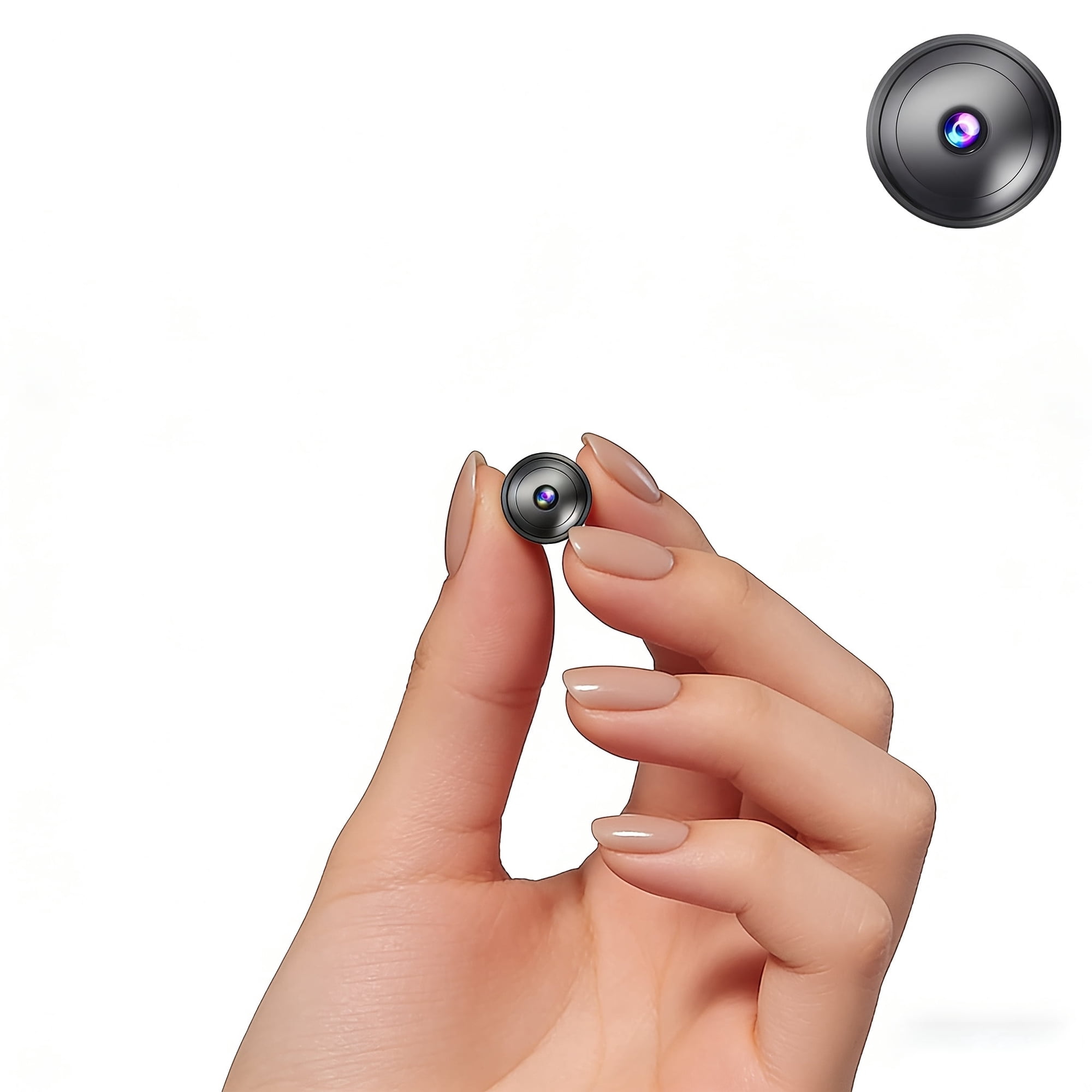 C8 Only 0.9 inch Hidden Camera with Audio/Video Mini Small Spy Cameras Home Indoor Use Cam Night Vision Motion Detection Baby Monitor Wireless Outdoor Nanny WiFi espias ocultas Security Secret