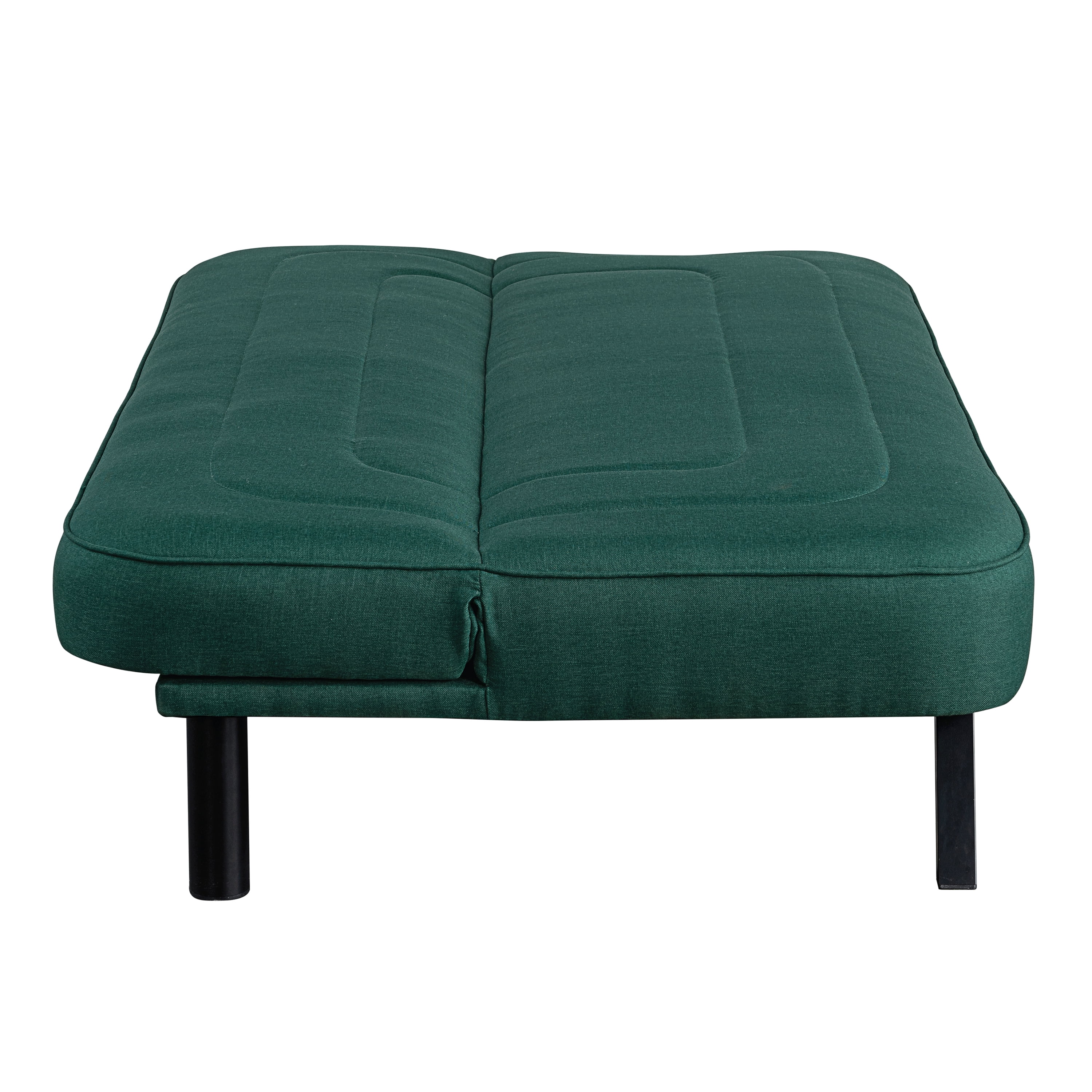 Serta Fletcher Modern Twin Futon, Green Woven Fabric