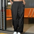 thumbnail image 2 of 2023 Fashion Parachute Pants Women's Casual Outdoor Baggy Cargo Pants Elastic Low Waist Jogger Pants with Pockets, 2 of 7