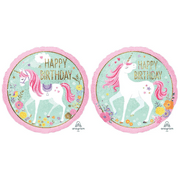 18" BIRTHDAY UNICORN SPARKLE Balloon • Party Supplies Decorations Foil Mylar Balloon