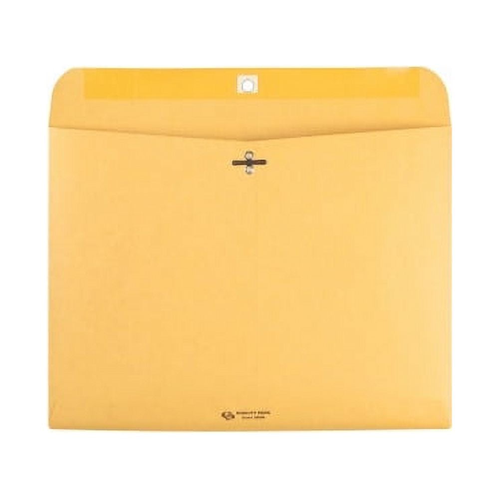 Quality Park Redi-file Clasp Envelopes Clasp - #90 - 9" Width x 12" Length - 28 lb - Clasp - Kraft - 100 / Box - Kraft