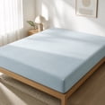 thumbnail image 3 of 100% Tencel Fitted Sheet Queen Size, Cooling Breathable Lyocell Bed Sheet with Deep Pocket, Moisture Wicking Hotel Bedding for Hot Sleepers, 3 of 7