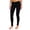 Black, variant on Women's Folded Band Legging, Navy, Large