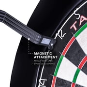 Target Darts Corona Vision Black Frame / White LED Surround Ring Light Dartboard Lighting System