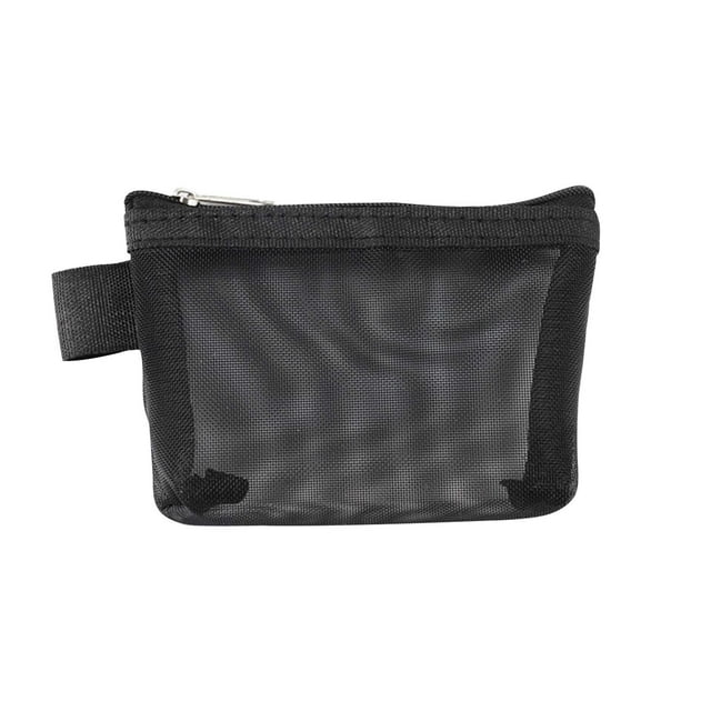 Danhjin Transparent Storage Nylon Three-dimensional Triangular Mesh Coin Purse Large-capacity Key Bag Card Case Coin Bag Transparent Storage Bag Storage Bags