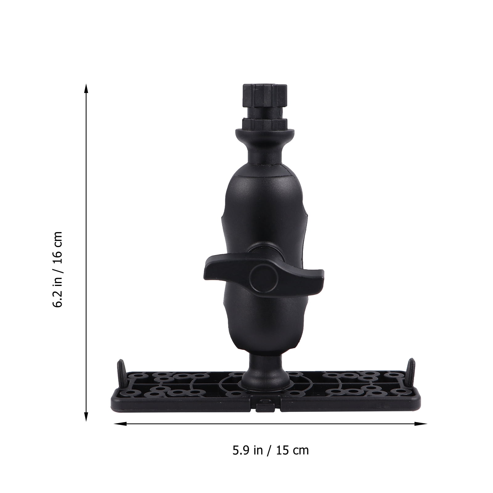 ELAYARD Black Adjustable Kayak Mount Holder, Marine Accessory for Kayaking, Fishing, and Outdoor Water Sports