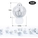 thumbnail image 3 of 150 mini globos LED redondos con luz intermitente, tiempo de espera prolongado, farol de papel resistente al agua para decoración de bodas, fiestas de cumpleaños, luces decorativas para festivales (blanco) brillar Electrónica, 3 of 5