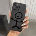 thumbnail image 2 of Cute Cartoon Matchman Matte Silicone Phone Case For iPhone 11 12 13 14 15 Pro Max XR XS X 7 8 Plus SE 2020 Soft Back Cover FJH, 2 of 7