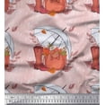 thumbnail image 1 of Soimoi Polyester Crepe Fabric Swirls & Floral Artistic Printed Fabric 1 Yard 52 Inch Wide, 1 of 3
