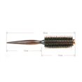 thumbnail image 4 of Peine de cerdas de jabalí Rollo de madera Peine de cola de cerda profesional Peine de cola puntiaguda Peine de flor de pera Peine de peine de pelo (A1) 10 filas Cola puntiaguda, 4 of 7