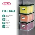 thumbnail image 3 of Sterilite File Box, Clear Bankers Box, Organizer Storage Tote w/Lid, 8 Pack, 3 of 12