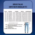 thumbnail image 5 of Edward's Jeans Recto Hombre Stretch Azul Claro Tiro Alto, 5 of 5