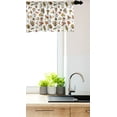 thumbnail image 3 of Ambesonne Forest Valance Pack of 2, Wild Mushrooms from Autumn, 54"X12", Cinnamon Beige and Tan, 3 of 4