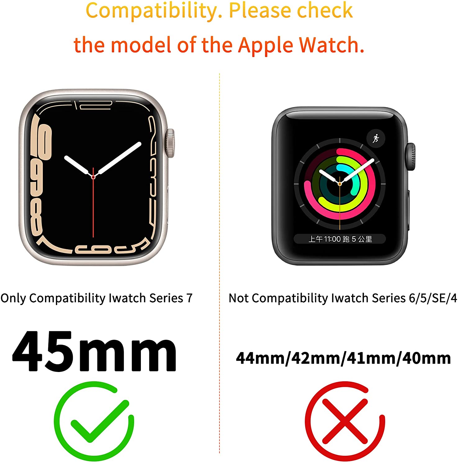 Phciasie Apple Watch Series 7 45mm Band 