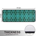 thumbnail image 5 of Kitchen Rugs Sets Of 2,Teal Gold Checkerboard Checkered Pattern Anti Fatigue Kitchen Mat Rugs Non Slip Washable,Decorative Kitchen Floor Mats for Kitchen,Sink,Laundry,17"x47"+17"x47", 5 of 5