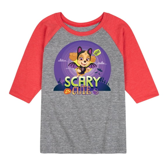 Paw Patrol - Scary Cute - Toddler And Youth Raglan Graphic T-Shirt