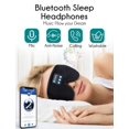 thumbnail image 2 of Antifaz para dormir, CestMall 3D Bluetooth Sleep 5.0 Antifaz para ojos con auriculares Lavable Música Antifaz para dormir Diadema Auriculares deportivos con micrófono y altavoz incorporado 1, 2 of 5