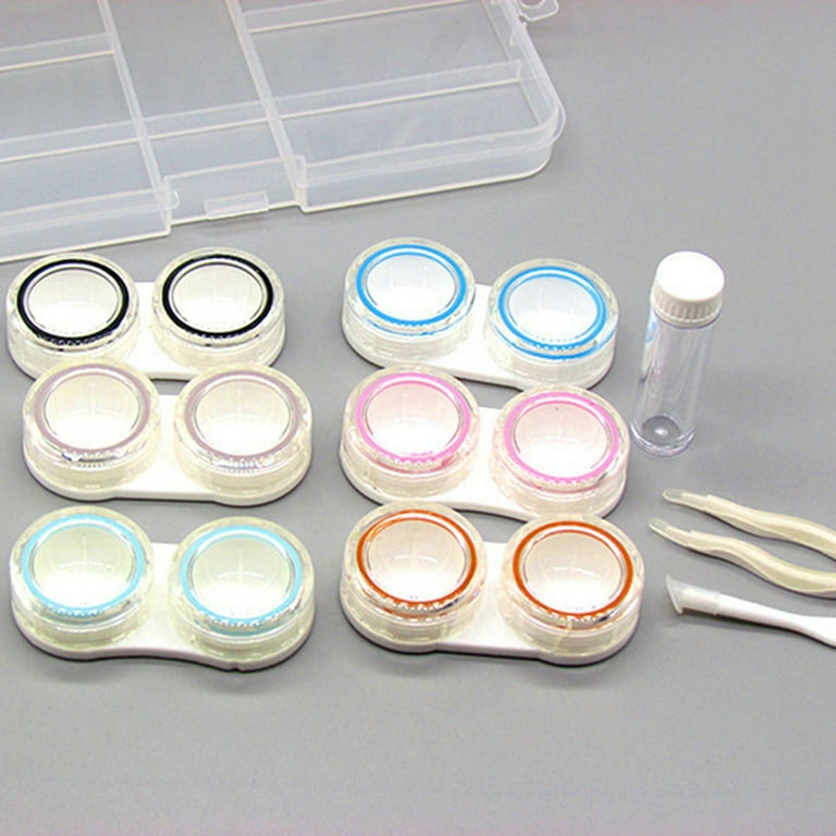 Eyewear cases holders clear contact lens case contact lens