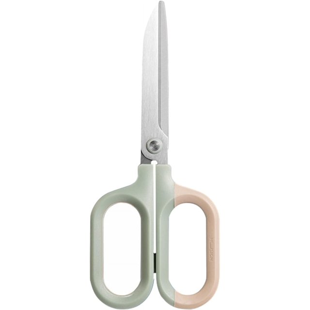 Multipurpose Scissors, Comfort-Grip Handles Sharp Scissors for Office Home School Craft Sewing Fabric Supplies (7", Green)