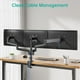 thumbnail image 2 of Soporte Monitor Triple WALI Negro con Resorte de Gas Ajustable VESA 75 & 100mm, 2 of 9