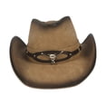 thumbnail image 3 of Sombrero de vaquero, accesorios para fotos, sombrero para el sol para hombres, para acampar, otoño, senderismo al aire libre, pesca, 3 of 8