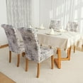 thumbnail image 6 of Chair Covers for Dining Chairs Set of 4,Beige Stretch Dining Room Chair Cover Kitchen Parsons Chair Slipcovers (Pack of 4, Beige), 6 of 6
