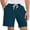 AB371 Dark Green, variant on Shorts For Men Solid Color Elastic Waist Straight Leg Shorty Breathable Casual Male Daily Athletic Sport Shorts Dark Green Size L