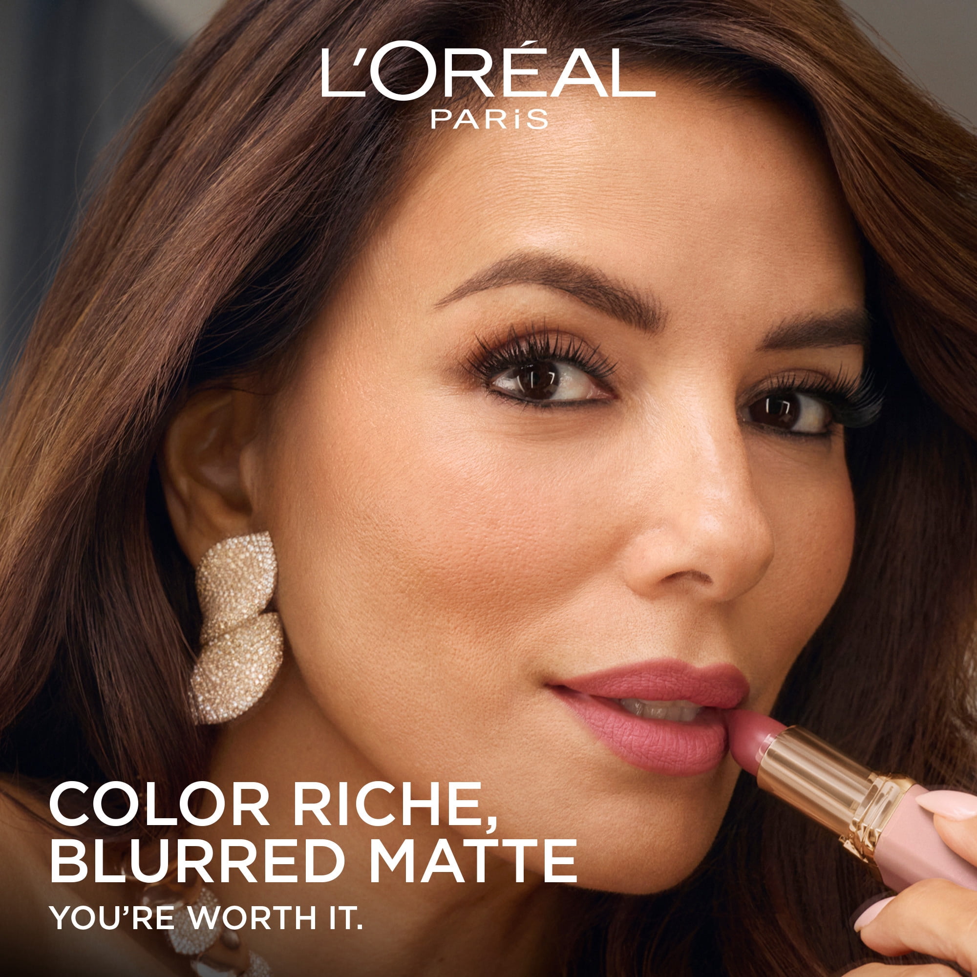 L'Oreal Paris Colour Riche Blurred Matte Lipstick , Rose Passion 102, 0.13 oz