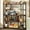 Rustic Brown & Black, variant on Tribesigns 55" Bakers Rack, Large Kitchen Hutch Microwave Stand with Storage, Rustic Brown & Black
