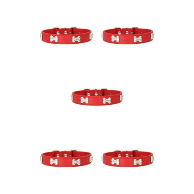 Ruiboury Boucles Réglables Durables Élégantes Confortables Plusieurs Tailles Rouge 2.0*40cm 5Ensemble