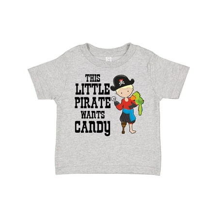 

Inktastic This Little Pirate Wants Candy Gift Toddler Boy Girl T-Shirt
