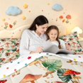 thumbnail image 4 of Homewish Retro Plant Mushrooms Queen Comforter Set,Wild Botanical Fungi Comforter Sets Queen,Beige,Polkadot Reversible,3-Piece,1 Comforter and 2 Pillowcases, 4 of 7