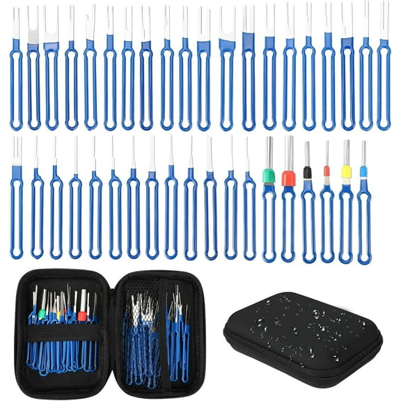 ‎TACYKIBD Williyatt Auto Entriegelungswerkzeug 39 Stück Auspinwerkzeug Terminal Entfernung Werkzeugsatz für Auto,Pin Auszieher Reparatur Entferner Schlüsselwerkzeuge