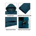 thumbnail image 4 of Womens Waterproof Rain Jacket, Lightweight Windproof for Hiking Travel Mosaic Blue 2XL, 4 of 6
