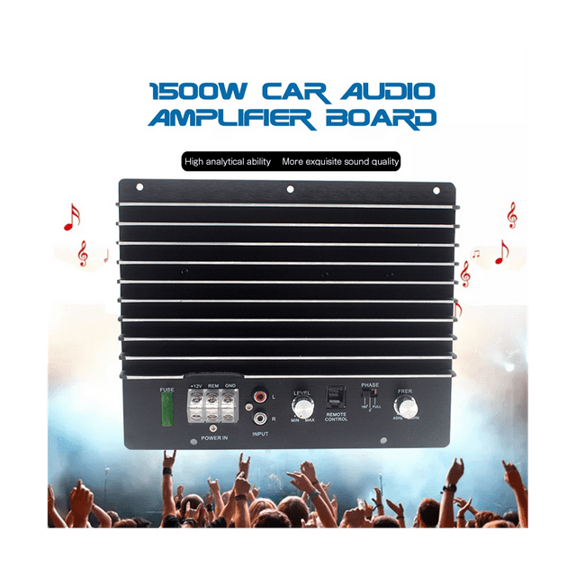 12V 1500W Mono Car Audio Amplifier Powerful Bass Subwoofer Amplifier Board Player Automotive Amplifier Module