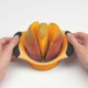 thumbnail image 3 of Mango Cutter - Stainless Steel Fruit Cutter - Orange and Black, 3 of 5