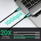 thumbnail image 5 of Cable UGREEN USB-C 3.1 M/M Gen2 5A de 1 metro Cable de transmisión de datos, 5 of 8
